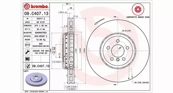 MAGNETI MARELLI TARCZA HAMULCOWA 360406131104 