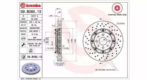 MAGNETI MARELLI TARCZA HAMULCOWA 360406129603 