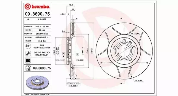 MAGNETI MARELLI TARCZA HAMULCOWA 360406001605 