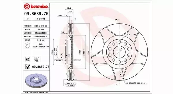 MAGNETI MARELLI TARCZA HAMULCOWA 360406001805 