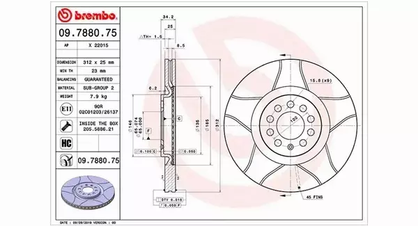 MAGNETI MARELLI TARCZA HAMULCOWA 360406013105 