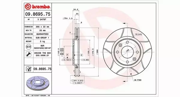 MAGNETI MARELLI TARCZA HAMULCOWA 360406018705 