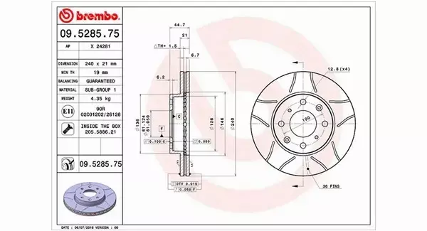 MAGNETI MARELLI TARCZA HAMULCOWA 360406027505 