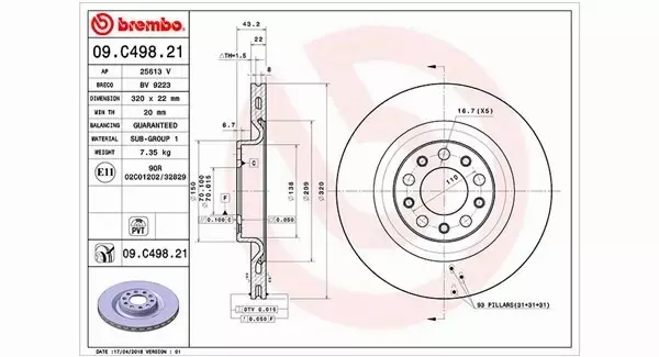 MAGNETI MARELLI TARCZA HAMULCOWA 360406127801 