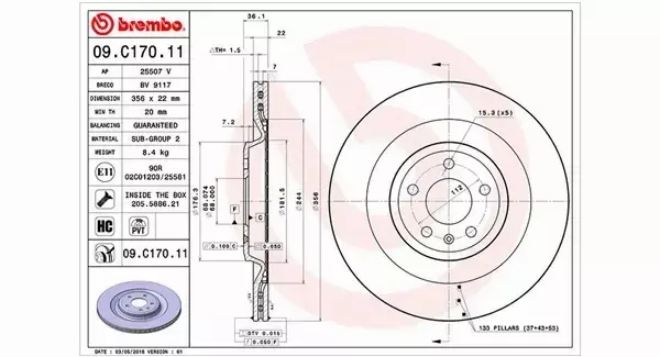 MAGNETI MARELLI TARCZA HAMULCOWA 360406132401 