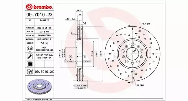 MAGNETI MARELLI TARCZA HAMULCOWA 360406049302 