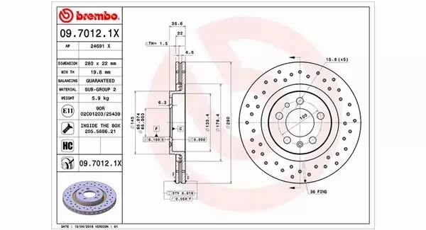 MAGNETI MARELLI TARCZA HAMULCOWA 360406049502 