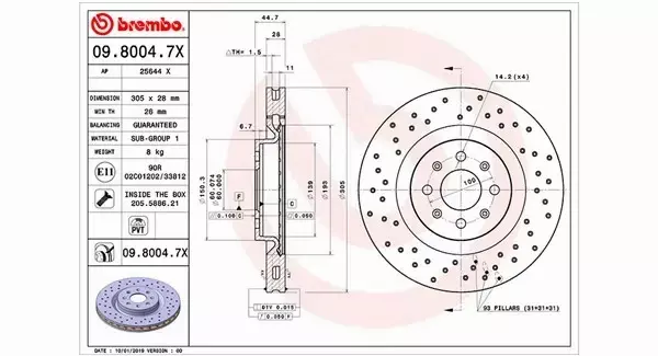 MAGNETI MARELLI TARCZA HAMULCOWA 360406064502 