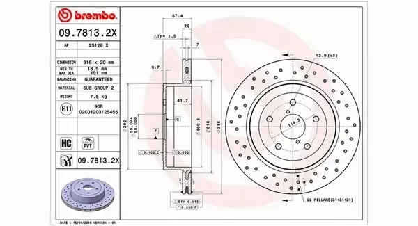 MAGNETI MARELLI TARCZA HAMULCOWA 360406067102 