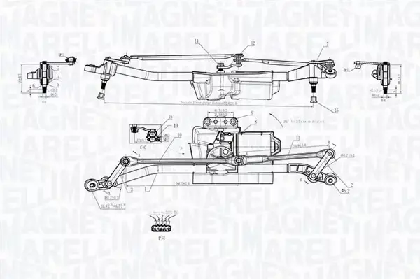 MAGNETI MARELLI SILNIK WYCIERACZEK 064352403010 