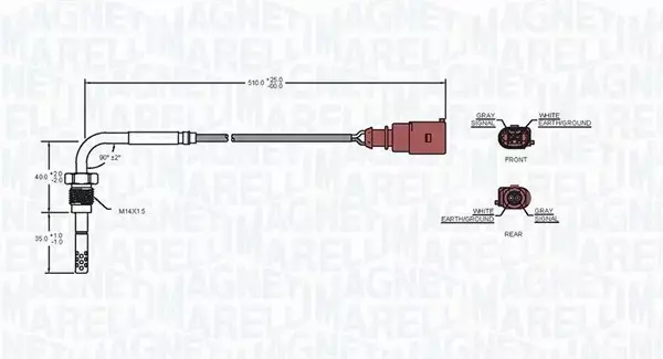 MAGNETI MARELLI CZUJNIK TEMP. SPALIN 172000019010 