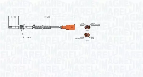 MAGNETI MARELLI CZUJNIK TEMP. SPALIN 172000027010 