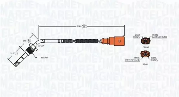 MAGNETI MARELLI CZUJNIK TEMPERATURY 172000053010 