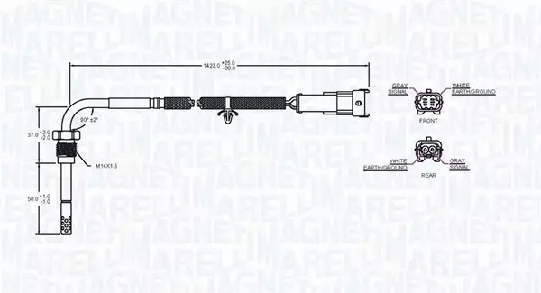 MAGNETI MARELLI CZUJNIK TEMP. SPALIN 172000077010 