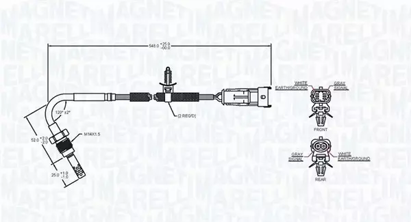 MAGNETI MARELLI CZUJNIK TEMP. SPALIN 172000107010 