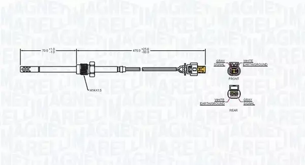 MAGNETI MARELLI CZUJNIK TEMPERATURY SPALIN 172000109010 