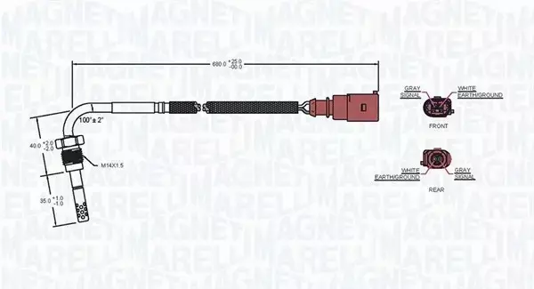 MAGNETI MARELLI CZUJNIK TEMPERATURY 172000137010 