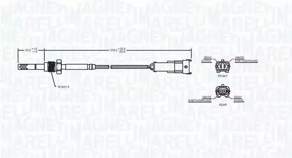 MAGNETI MARELLI CZUJNIK TEMPERATURY SPALIN 172000159010 