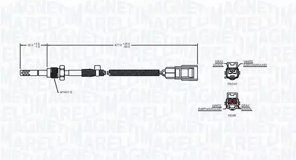 MAGNETI MARELLI CZUJNIK TEMPERATURY 172000167010 