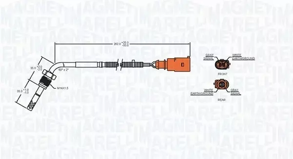 MAGNETI MARELLI CZUJNIK TEMPERATURY 172000173010 