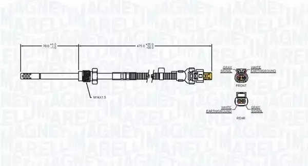 MAGNETI MARELLI CZUJNIK TEMP. SPALIN 172000185010 