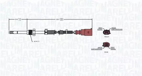 MAGNETI MARELLI CZUJNIK TEMP. SPALIN 172000215010 