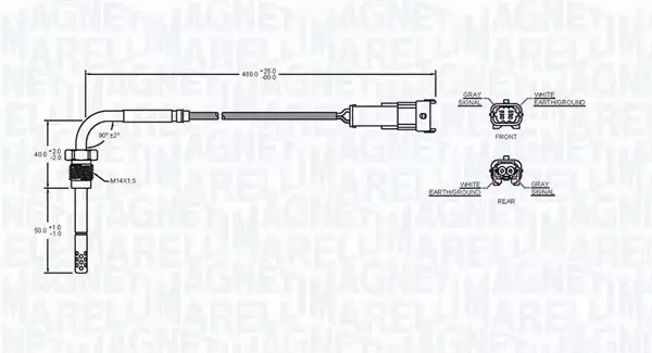 MAGNETI MARELLI CZUJNIK TEMPERATURY SPALIN 172000235010 