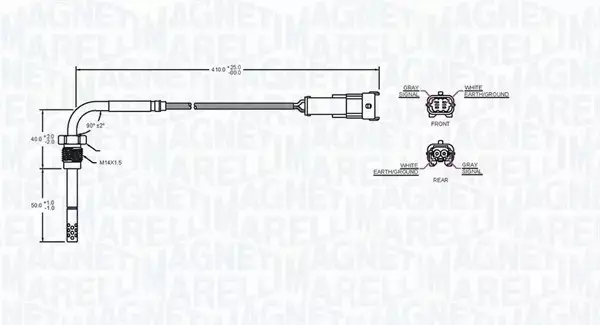 MAGNETI MARELLI CZUJNIK TEMP. SPALIN 172000243010 