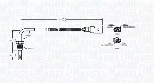 MAGNETI MARELLI CZUJNIK TEMP. SPALIN 172000247010 