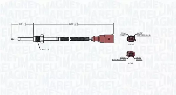 MAGNETI MARELLI CZUJNIK TEMP. SPALIN 172000249010 