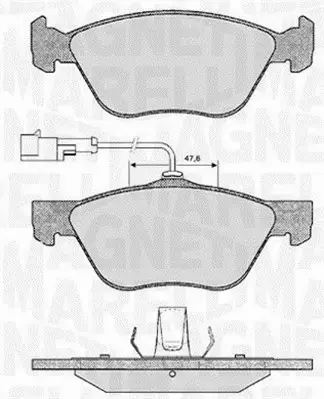 MAGNETI MARELLI KLOCKI HAMULCOWE 363916060101 