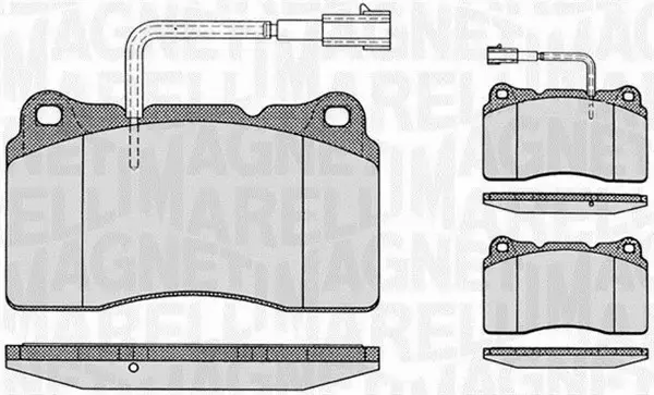 MAGNETI MARELLI KLOCKI HAMULCOWE 363916060113 