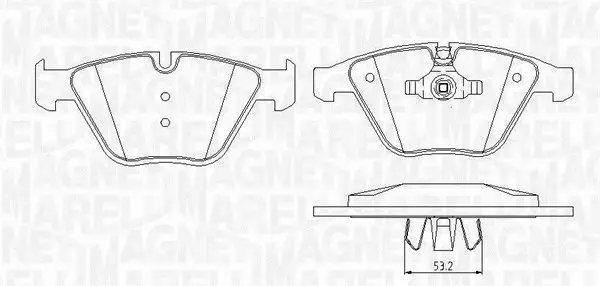 MAGNETI MARELLI KLOCKI HAMULCOWE 363916060150 