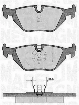 MAGNETI MARELLI KLOCKI HAMULCOWE 363916060154 