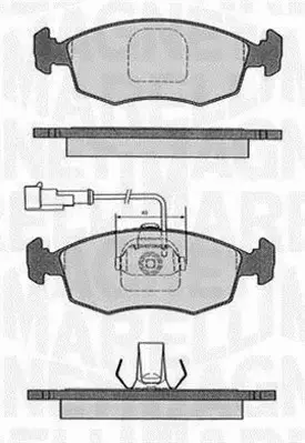 MAGNETI MARELLI KLOCKI HAMULCOWE 363916060232 