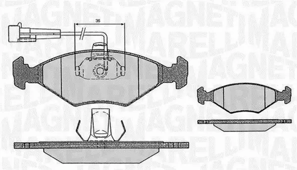 MAGNETI MARELLI KLOCKI HAMULCOWE 363916060234 