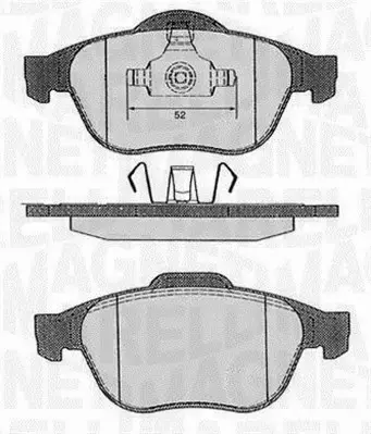 MAGNETI MARELLI KLOCKI HAMULCOWE 363916060383 