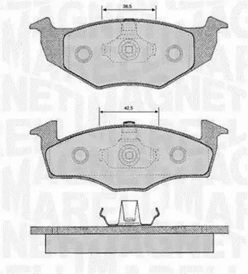 MAGNETI MARELLI KLOCKI HAMULCOWE 363916060391 