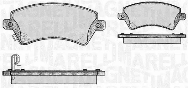 MAGNETI MARELLI KLOCKI HAMULCOWE 363916060408 