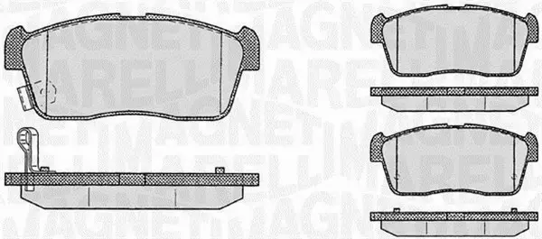 MAGNETI MARELLI KLOCKI HAMULCOWE 363916060470 