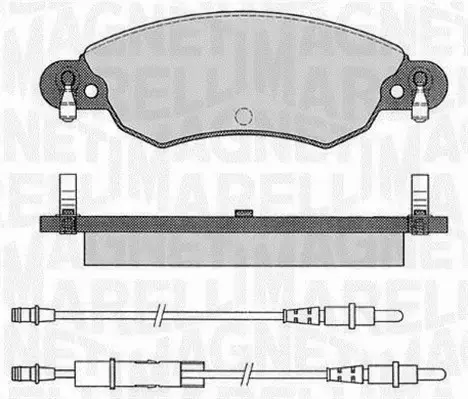 MAGNETI MARELLI KLOCKI HAMULCOWE 363916060565 