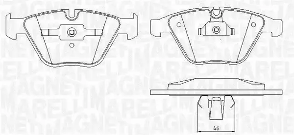 MAGNETI MARELLI KLOCKI HAMULCOWE 363916060583 