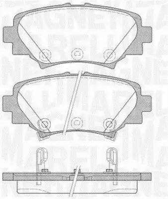 MAGNETI MARELLI KLOCKI HAMULCOWE 363916060809 