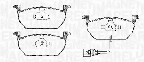 MAGNETI MARELLI KLOCKI HAMULCOWE 363916060819 