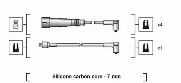 MAGNETI MARELLI PRZEWODY ZAPŁONOWE 941318111027 