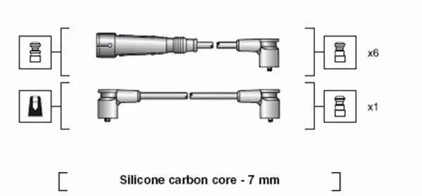 MAGNETI MARELLI PRZEWODY ZAPŁONOWE 941318111034 