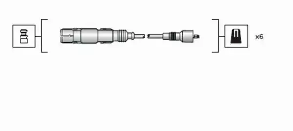 MAGNETI MARELLI PRZEWODY ZAPŁONOWE 941318111043 