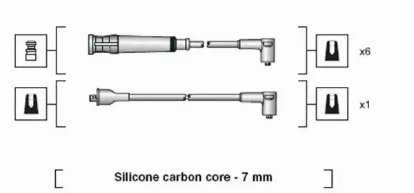 MAGNETI MARELLI PRZEWODY ZAPŁONOWE 941318111044 