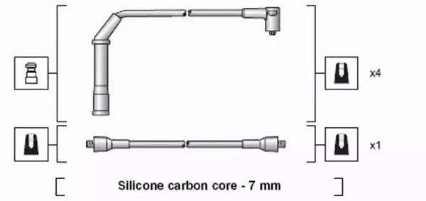 MAGNETI MARELLI PRZEWODY ZAPŁONOWE 941318111058 