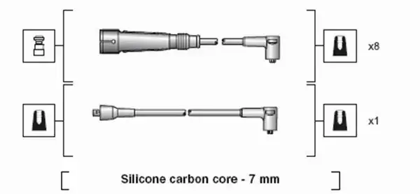 MAGNETI MARELLI PRZEWODY ZAPŁONOWE 941318111086 